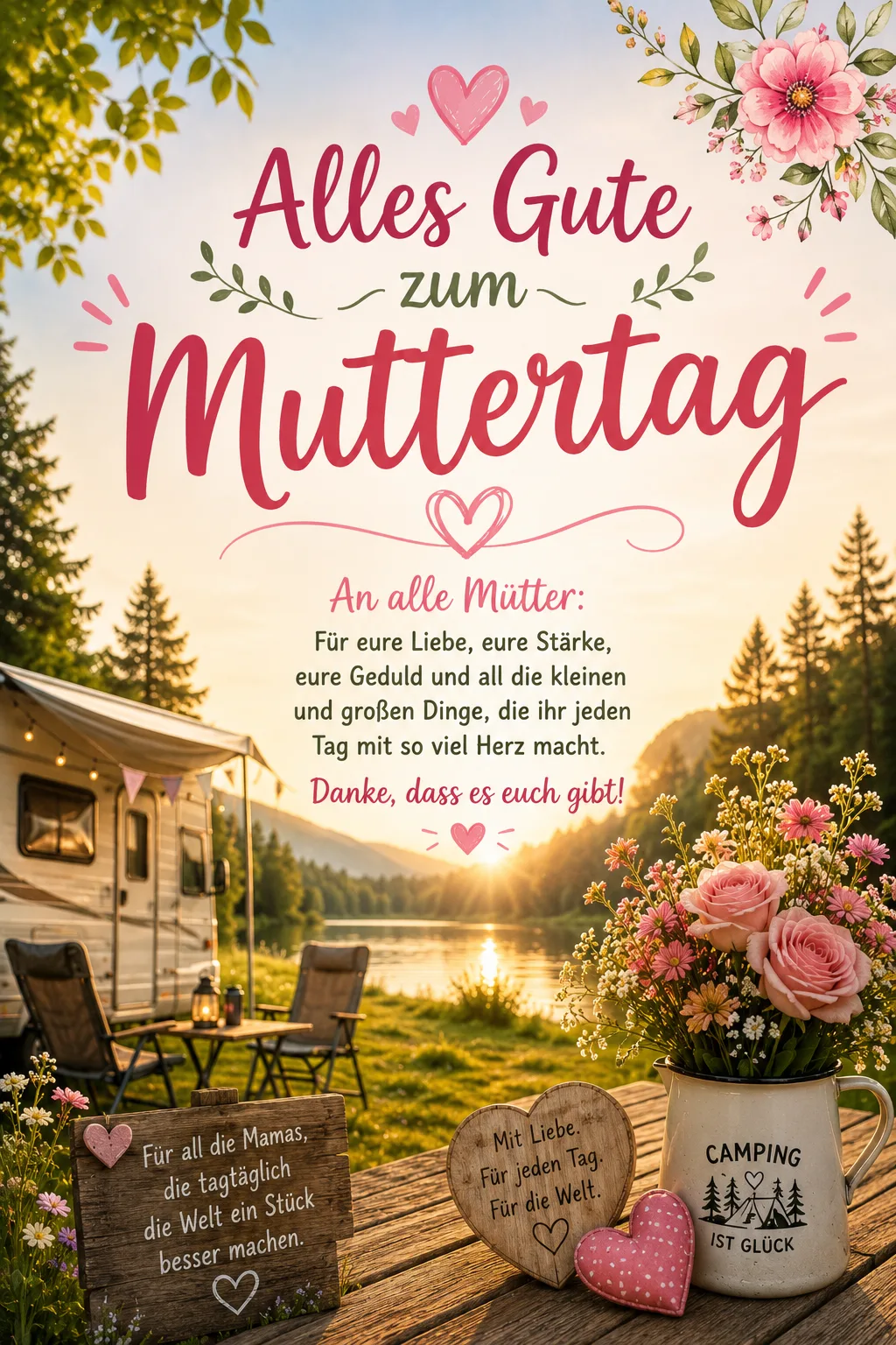 Beitragsbild: Muttertag am Campingplatz Sippelmühle – Entspannte Auszeit in der Natur