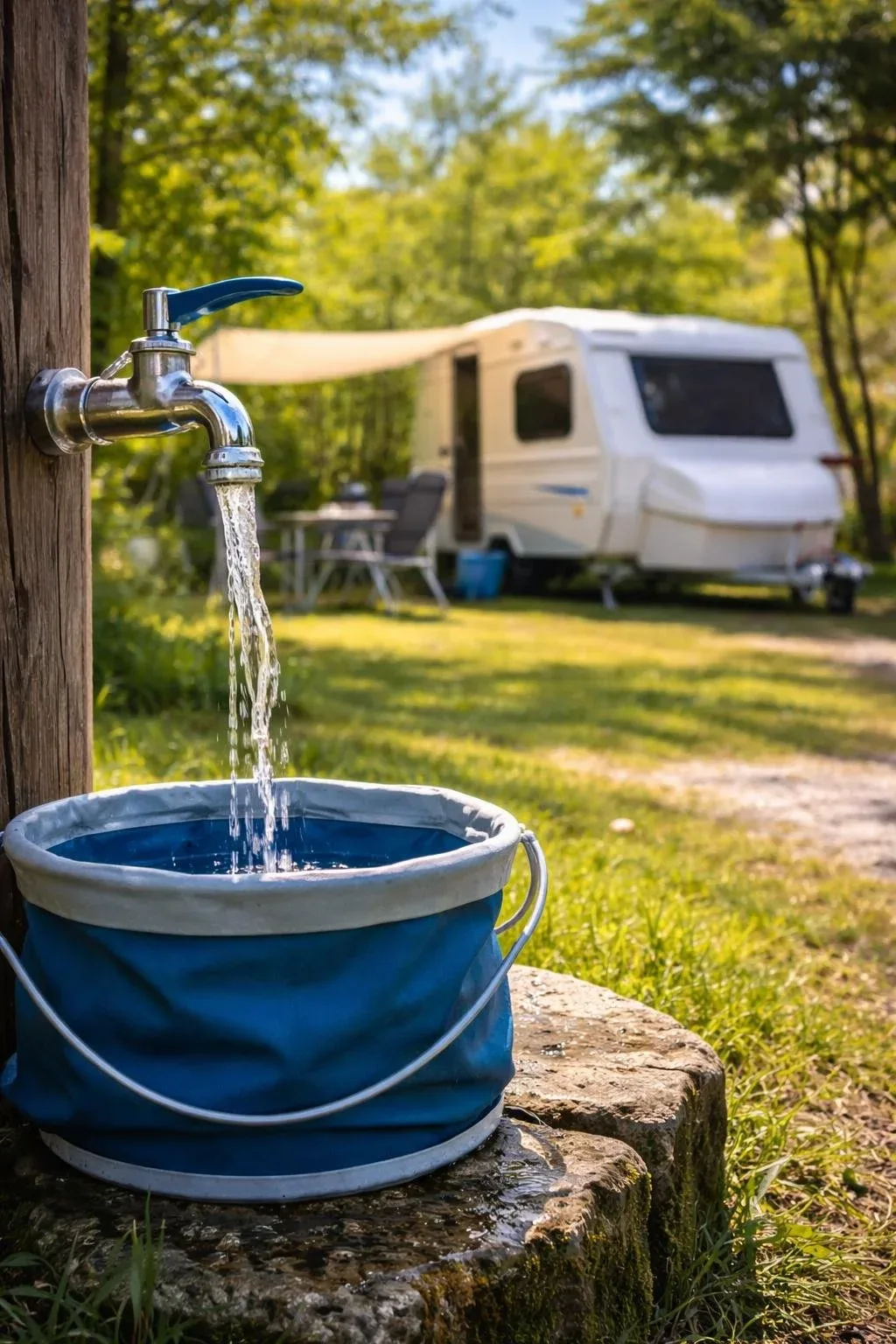 Beitragsbild: Wasser am Campingplatz Sippelmühle
